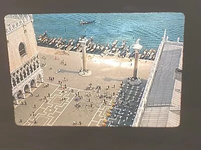 S088 ~ VINTAGE ~ 35mm Color Photo Slide ~ Piazza San Marco ~ Venice Italy 1950's • $7.99