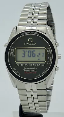 Omega Ref 186.0004 Steel Digital Speedmaster Professional On Bracelet • $5500