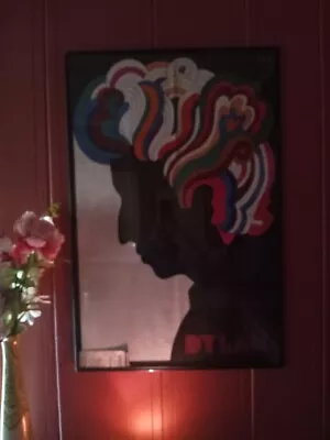 Original 1967 Bob Dylan Poster 22” X 33” Milton Glaser Psychedelic Never Hung • $399