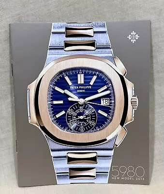 PATEK PHILIPPE 2013 Booklet 5980/ Nautilus Chronograph Date Self-Winding OEM / • $136.95