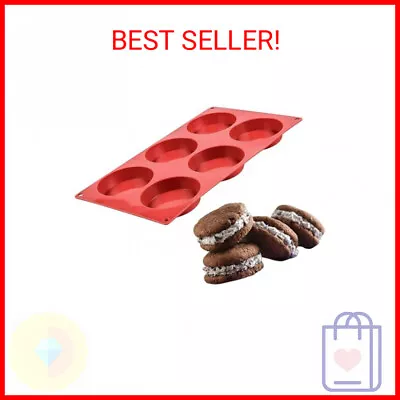 CAKETIME Silicone Egg Molds - Muffin Top Pan Whoopie Pie Pan 3  Round Silicone B • $9.59