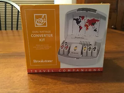 Travel Plug In Adapter Kit Duel Wattage International Brookstone • $19.95