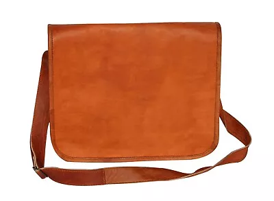 Sale On Leather Vintage Genuine Messenger Shoulder Men's Satchel School Bag • $65.55