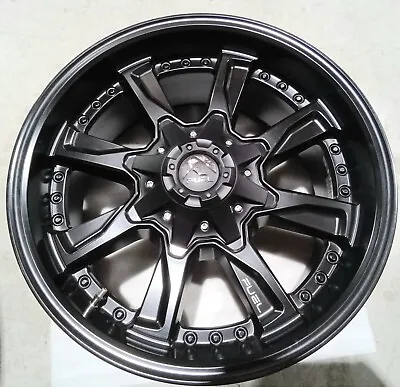 Fuel D604 MHT 20X9 Hydro Wheel Black 8 Spoke 8X180 BD 5.00 • $329.95