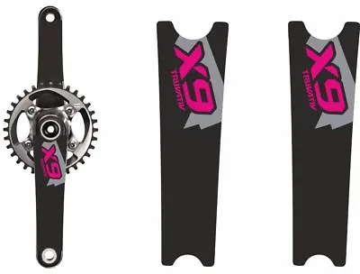 $12.99 • Buy Crank Set Stickers Decals MTB SRAM X9 Mountain Bike Bicycle Adhesive 2 Pcs Pink