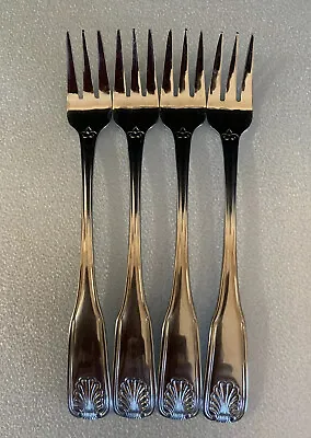$12.50 • Buy Wallace Brand Ware Stainless Cocktail Forks Seafood Coral Korea (Set Of 4)