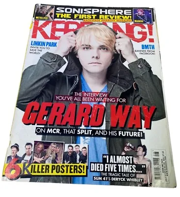 Rare KERRANG Magazine #1525 - Gerard Way / My Chemical Romance - July 2014 • £12.99