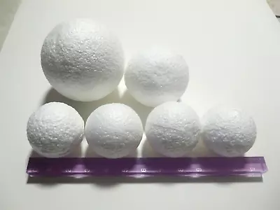 6pc Round Solid Foam Balls 2.5  3.5  4.5  Craft Wedding Christmas • $19.90