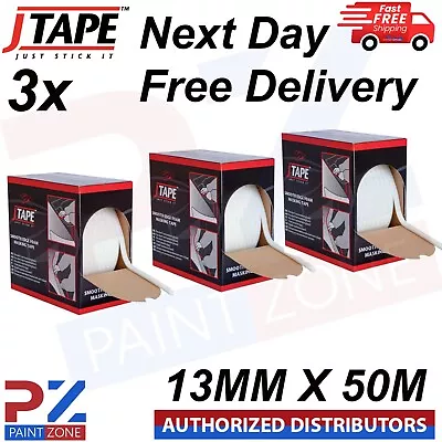 3x J Tape Smooth Soft Edge Foam Masking Tape 13mm X 50m  Boxes - J Tape • £47.99