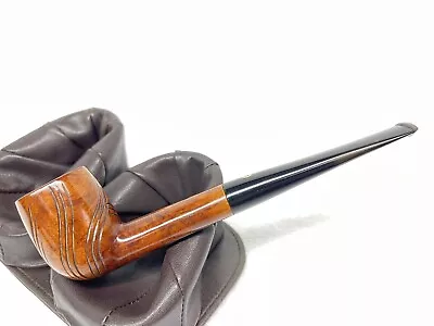 KB&B YELLO BOLE Large Smooth & Carved Billiard W Long Factory Tapered Stem • $23.99