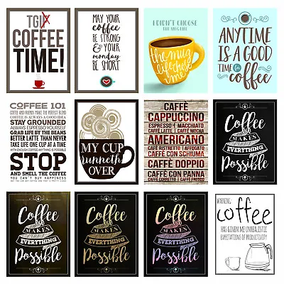 Coffee Retro Metal Signs/Plaques Man CaveNovelty Gift Man Cave Cafe • £4.84