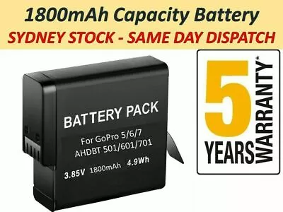 $19.45 • Buy GoPro HERO8 9 7 6 5 Battery Go Pro High Capacity Replacement Batteries +Warranty