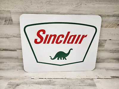 Vintage Sinclair Sign Gas And Oil Aluminum Composite Dino 23x18  • $99.99