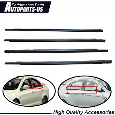 5727A005 Door Belt Molding Window Belt Line Set For MITSUBISHI LANCER 2008-17 • $63.99