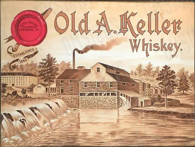 $19.99 • Buy Old A Keller Whiskey Ad Metal Sign FREE SHIPPING Louisville Kentucky Bourbon