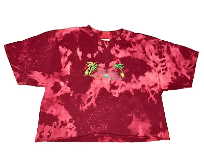 Vintage 90s MOSSIMO Limited Edition Graphic Tie-Dye Colima Mexico Crop Shirt - L • $39.99