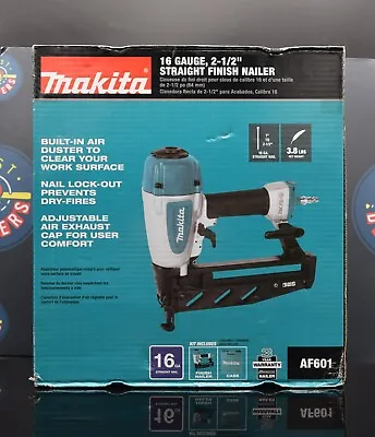 Makita 16 Gauge 2-1/2  Straight Finish Nailer AF601 • $124.98