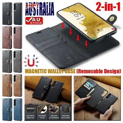 For Samsung S24 S23 S22 S21 S20 S10 S9 Flip Leather Case Detachable Wallet Cover • $18.49