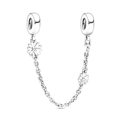 $34.99 • Buy PANDORA Charm Sterling Silver ALE S925 DAISY FLOWER SAFETY CHAIN 798764C01 Bc