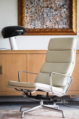 $2950 • Buy Vitra Eames EA222 Soft Pad Lounge Chair Mid Century Modern Scandinavian Design