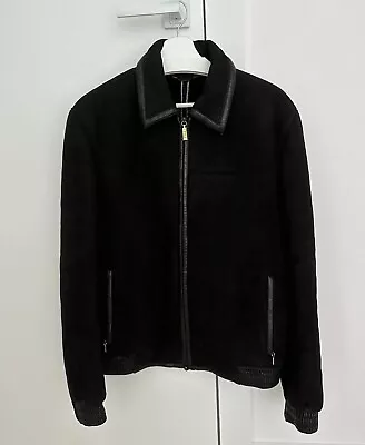 Zilli Bomber Jacket Mens Wool Skin Suede Size 48 • $2500