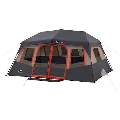 14' X 10' 10-Person Instant Cabin Tent Camping W/ 2 Room 8 Windows Carry Bag Hot • $117.36