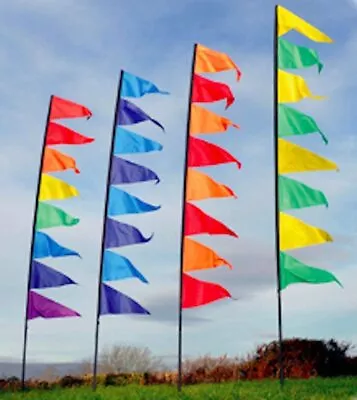 Spirit Of Air By Festival Pendant Banners 3.4m Flag Kit Stake & Pole • £19.99
