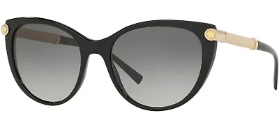 $299.95 • Buy NEW Genuine VERSACE V ROCK Black Gold Grey Cat Eye Sunglasses VE 4364Q 5299/11 