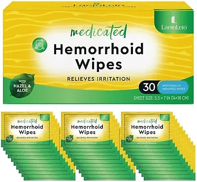 Hemorrhoid HemorrhoidsWitch Hazel Wipes For Hemroidal Care30Count • $14.79