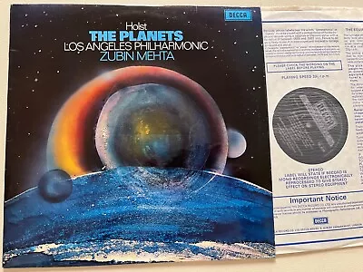 SXL 6529 Holst The Planets / Zubin Mehta / LA Philharmonic HP List TAS • £35