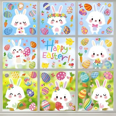 2024 Easter Window Clings - Easter Decorations -Easter Stickers For Kids | 9 ... • $18.69
