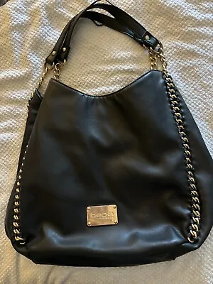 Bebe Collette Triple Entry Black Large Hobo Bucket Bag Purse • $8.99