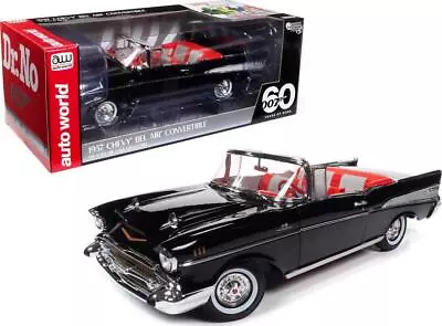 James Bond 007 Dr.No 1957 Chevy Bel Air Covertible 1:18 Scale Autoworld AWSS134 • £165.99