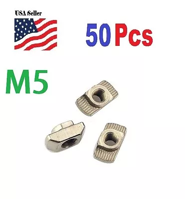 50QT Drop In Type 20 Series 2020 M5 Thread T-slot Nuts 10x6x4mm • $6.49