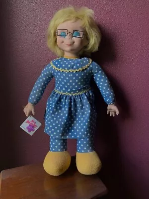 Mrs. Beasley Doll With Glasses Bib And Talks. In Great Condition.  • $75