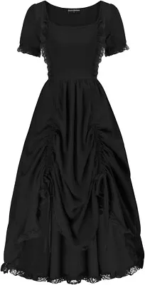 Victorian Renaissance Gothic BarMaid Or Wench Dress- Cosplay Quality- Black-New • $29