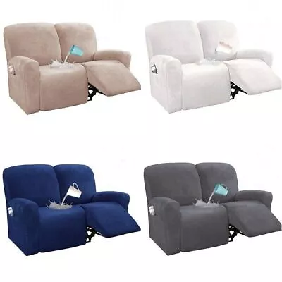 6Pcs/Set Recliner Sofa Cover Suede Stretch All-inclusive Slipcover Living Room • $96.42