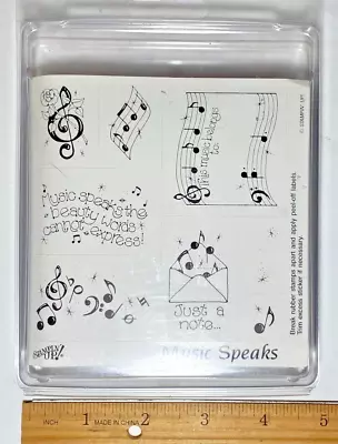 StampinUp! Music Themed Rubber Stamps Kit For Crafting And Card Making • $12.49
