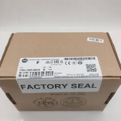 New Factory Sealed AB 1769-L16ER-BB1B SER B CompactLogix 384KB DI/O Controller • $876