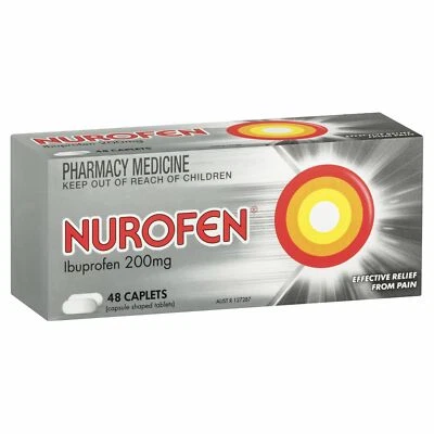 $21.95 • Buy Nurofen Ibuprofen Pain & Inflammation Relief 200mg 8hrs Pain Relief 48 Caplets