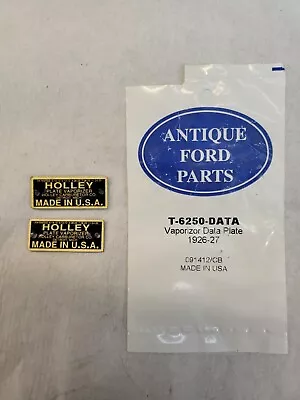 Antique Ford Parts Vaporizer  Data Plates 1926-1927  • $14.99