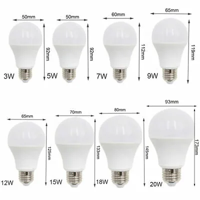 E27 E26 LED Globe Bulb Lamp Light 3W 5W - 15W 18W 20W Cool Warm White 110V/220V • $3.67