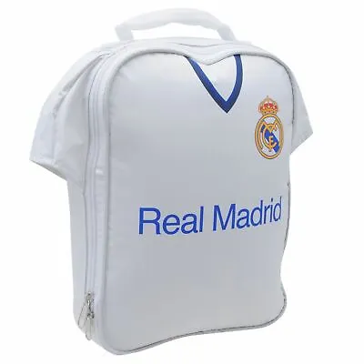 £14.95 • Buy Real Madrid Football Kit Top Shirt School Lunch Bag Kids Boys Gift Official