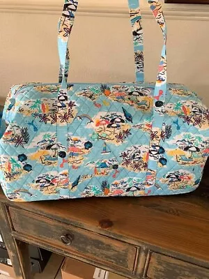 Vera Bradley Large Traveler Duffel Bag Beach Treasures -NWT • $59.75