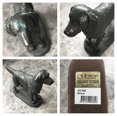 £3 • Buy Genesis Fine Arts Bronze Retriever Dog Statue DD 006 Signed Tom Mackie