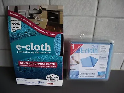 E-cloth General Purpose Cloth & Glass/polishing Cloth – New/packaged • £6.99