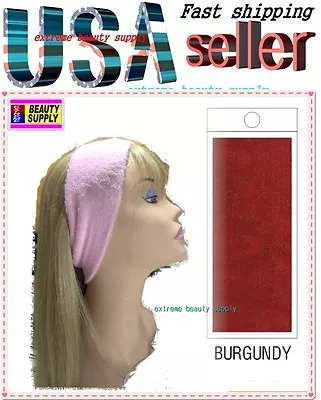 Burgundy  Make Up Face Cosmetic Shower Wash Headband • $3.99