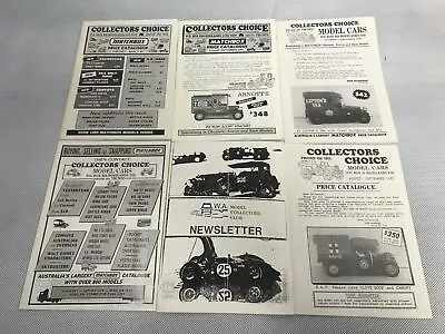 Lot Of 6 Matchbox Die Cast Toy Car Leaflet - Collectors Choice Price Guide News • $16.88