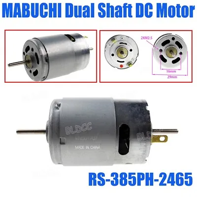 MABUCHI RS-385PH-2465 Dual Shaft High Torque 12V/24V DC Motor DIY Electric Tools • $8.99