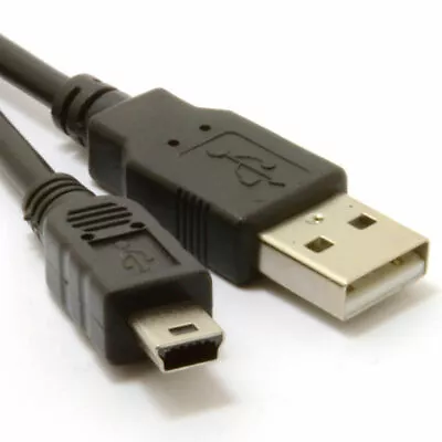 Mini USB Cable USB 2.0 A Male To Mini B 5 Pin V3 Data Charging Lead UK S247 • £2.27